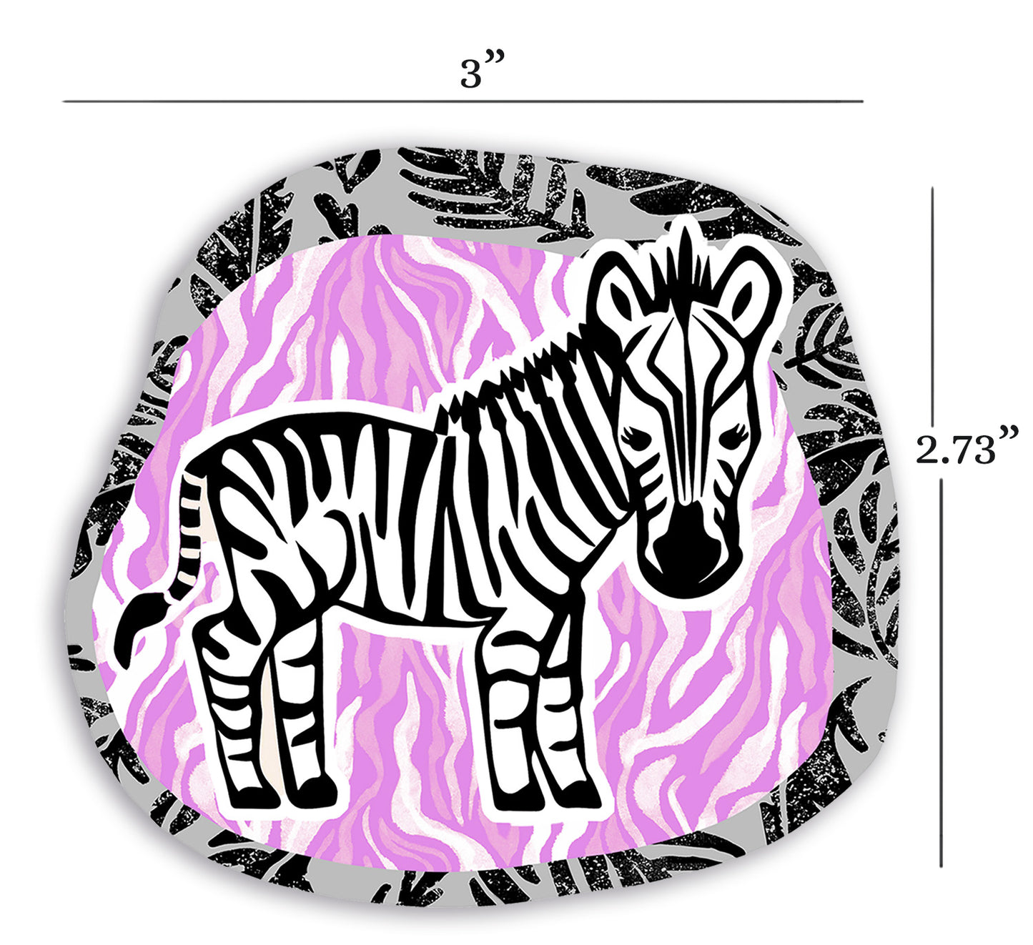 Preppy Zebra sticker